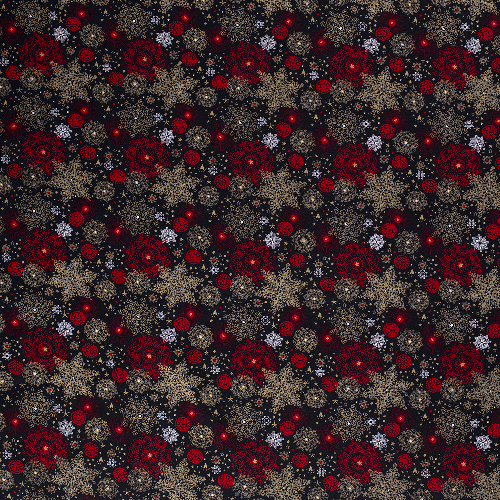Christmas stars fabric in navy