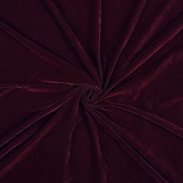 Wine velvet fabric
