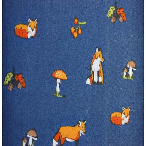 Sally polycotton foxes print