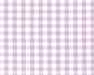 Lilac polycotton gingham, 1/4 inch checks