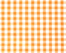 Orange polycotton gingham, 1/4 inch checks