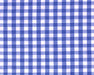 Royal blue polycotton gingham, 1/4 inch checks