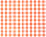 Rust polycotton gingham, 1/4 inch checks