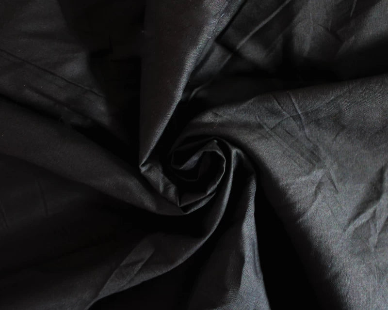 Plain Cotton Poplin - Black