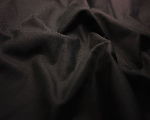 Black plain polycotton fabric
