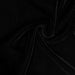 Black micro velvet fabric