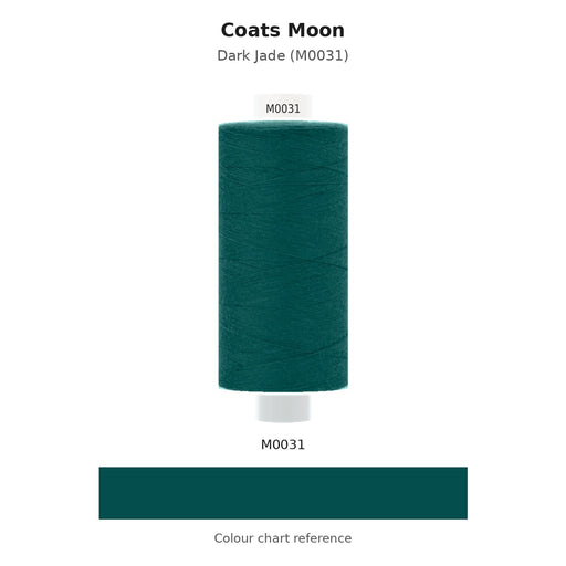 Coats Moon thread Dark Jade (M0031) 1000 yard reel