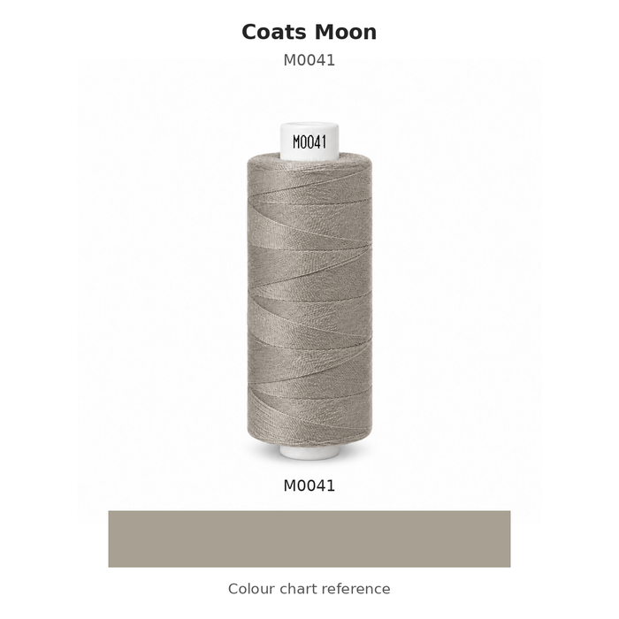 Coats Moon M0041: thread photo compared with its colour chart reference