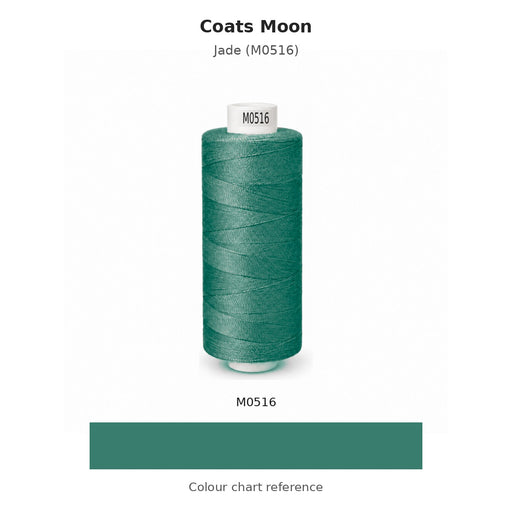Coats Moon thread Jade (M0516) with colour chart reference