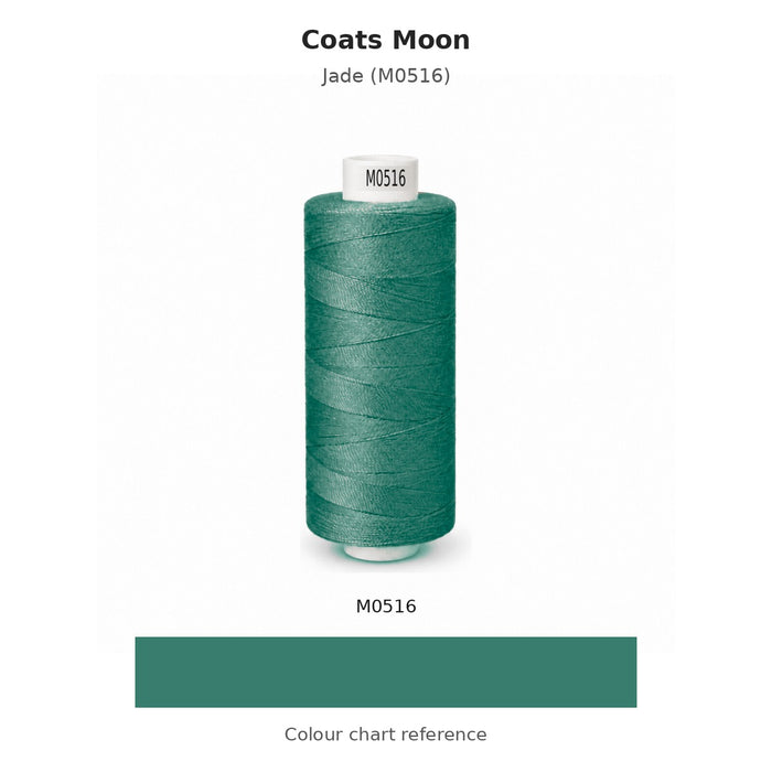 Coats Moon thread Jade (M0516) with colour chart reference