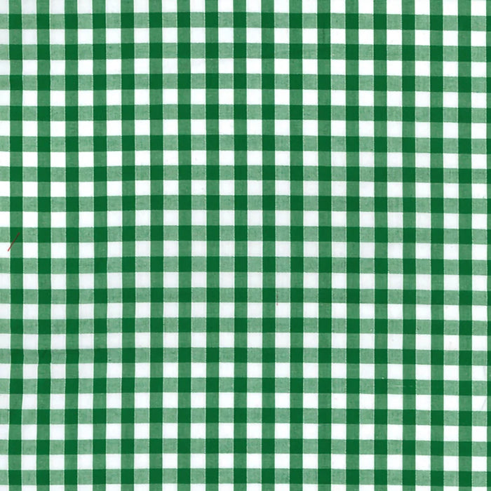 Gingham Polycotton Emerald 1/8”