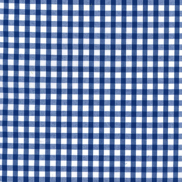 Gingham Polycotton Royal 1/8”