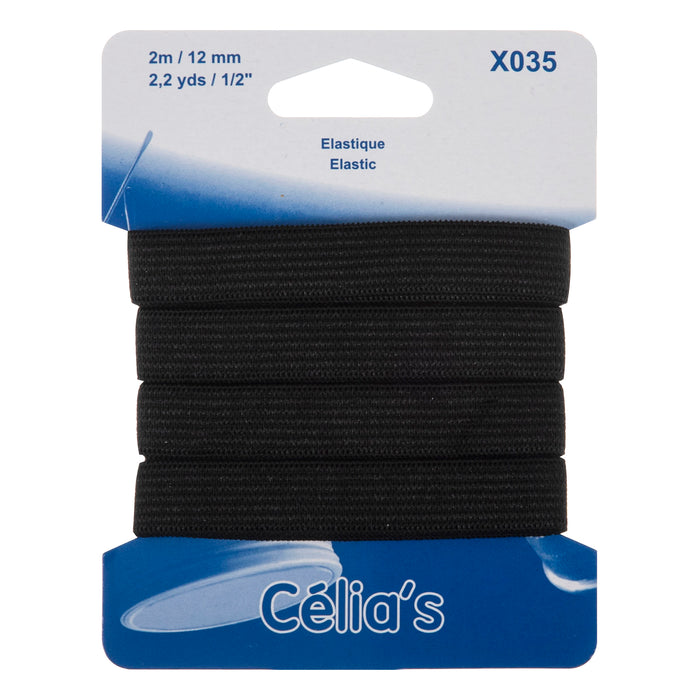 Elastic: 12mm Black