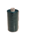 Spool of green thread on a white background