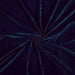Navy blue velvet fabric in a swirl pattern