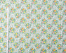 Floral patterned fabric with a ruler on the side