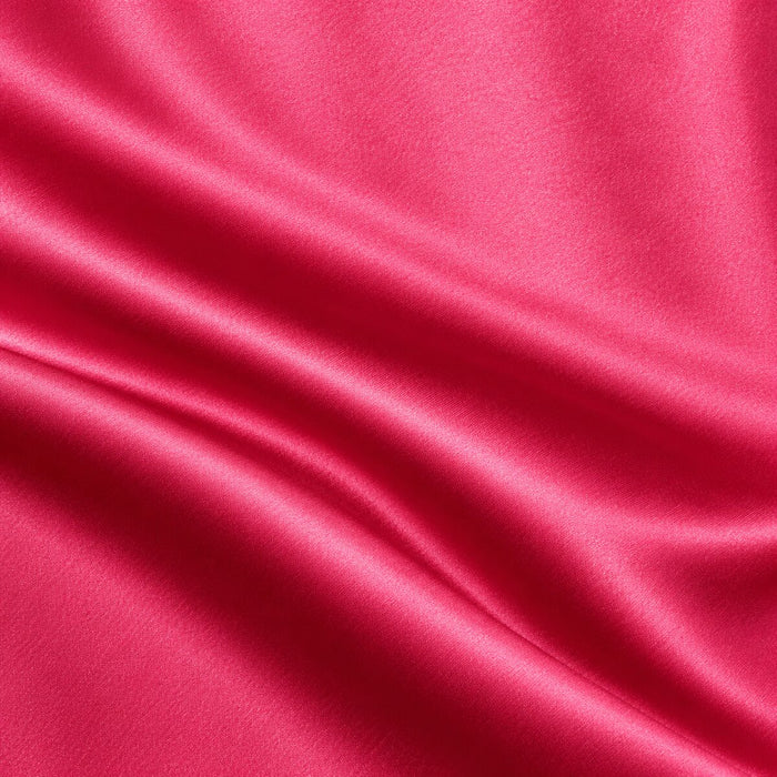 Plain Polyester Satin - Cerise