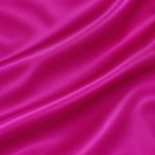 Plain Polyester Satin - Cerise