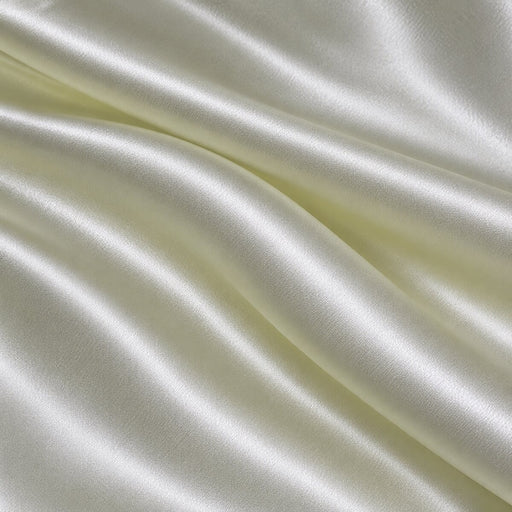 Plain Polyester Satin - Cream