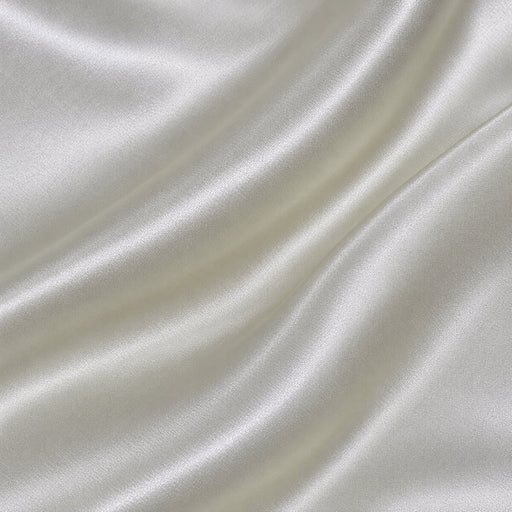 Plain Polyester Satin - Ivory