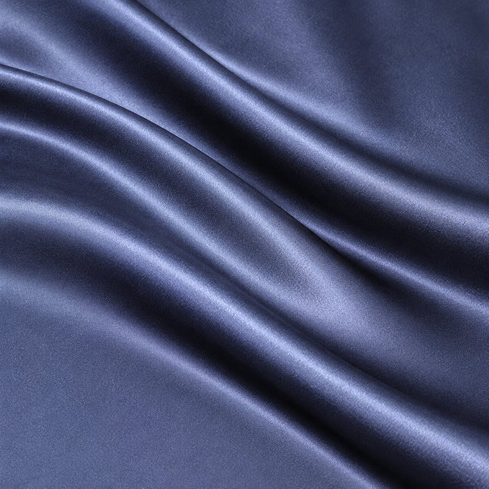 Plain Polyester Satin - Navy