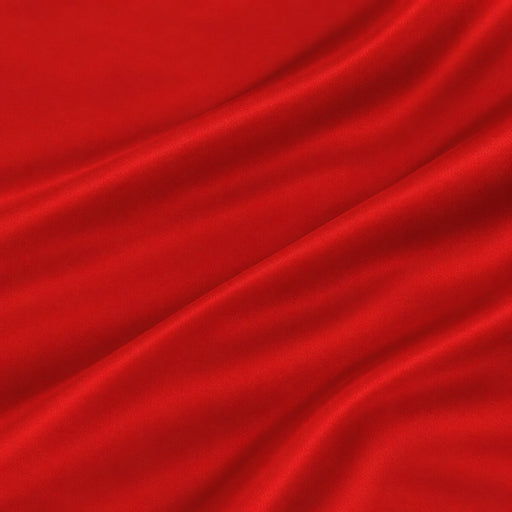 Plain Polyester Satin - Red