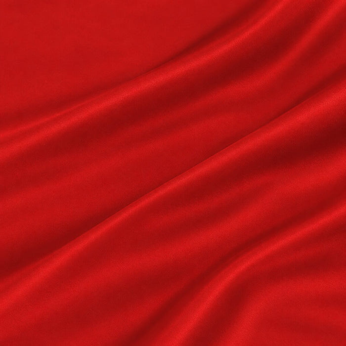 Plain Polyester Satin - Red