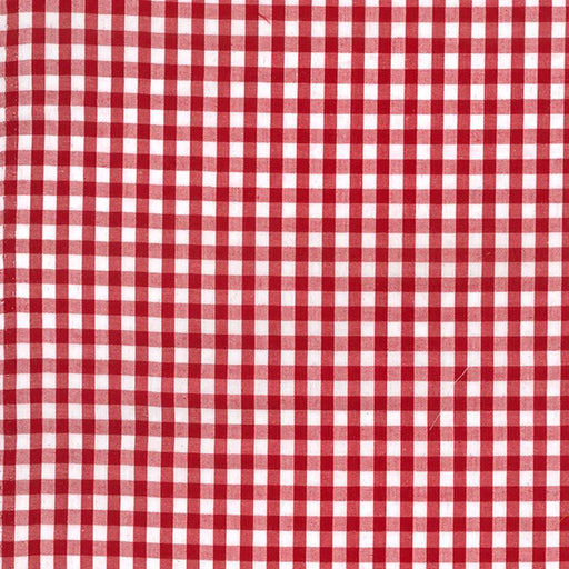 Red and white checkered fabric pattern