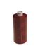 Spool of red thread on a white background