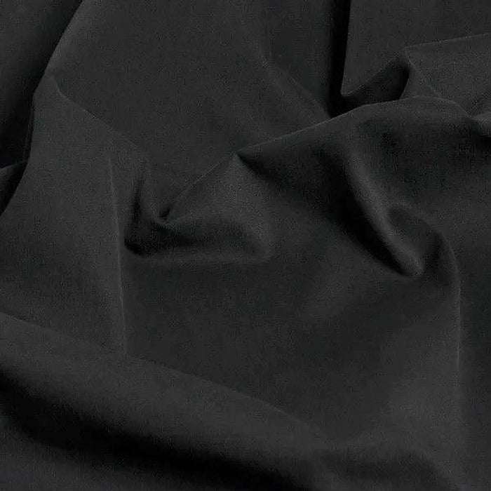 Black plain polycotton fabric