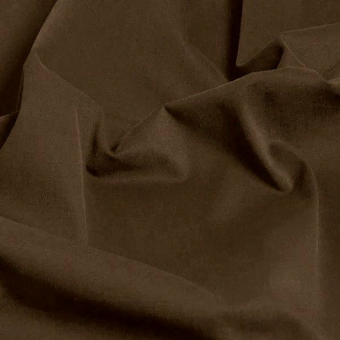 Brown plain polycotton fabric