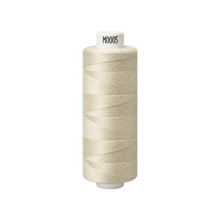 Coats Moon Spun Polyester Thread – Pale Yellow (M0005), 1000 Yard Reel – upright thread reel
