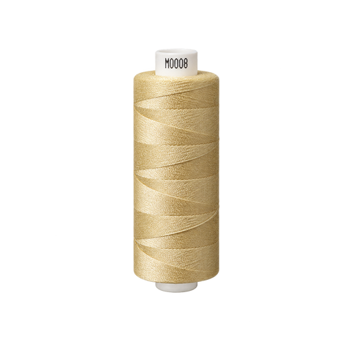 Coats Moon Spun Polyester Thread – Warm Lemon (M0008), 1000 Yard Reel – upright thread reel