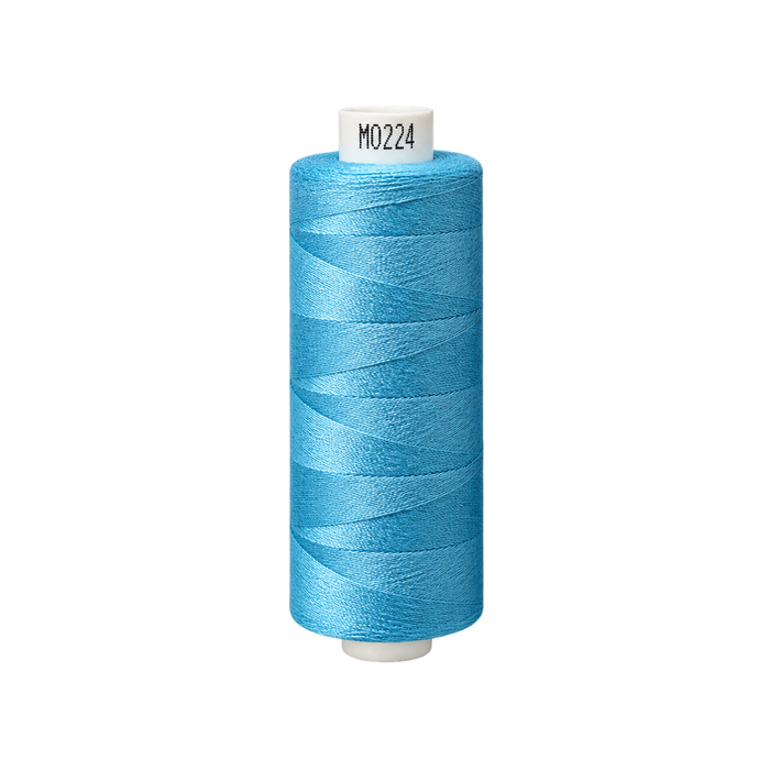 Coats Moon Spun Polyester Thread – Aqua (M0224), 1000 Yard Reel – upright thread reel