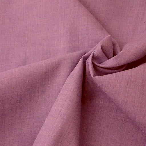 Dusky pink plain polycotton fabric