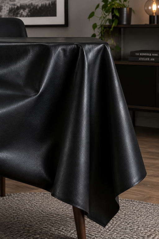 Black FR leathercloth