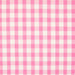 Baby pink polycotton gingham, 1/4 inch checks