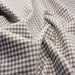 Grey polycotton gingham, 1/8 inch checks