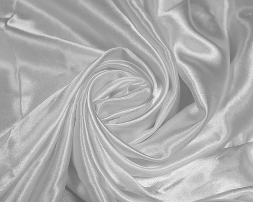 White plain polyester satin fabric