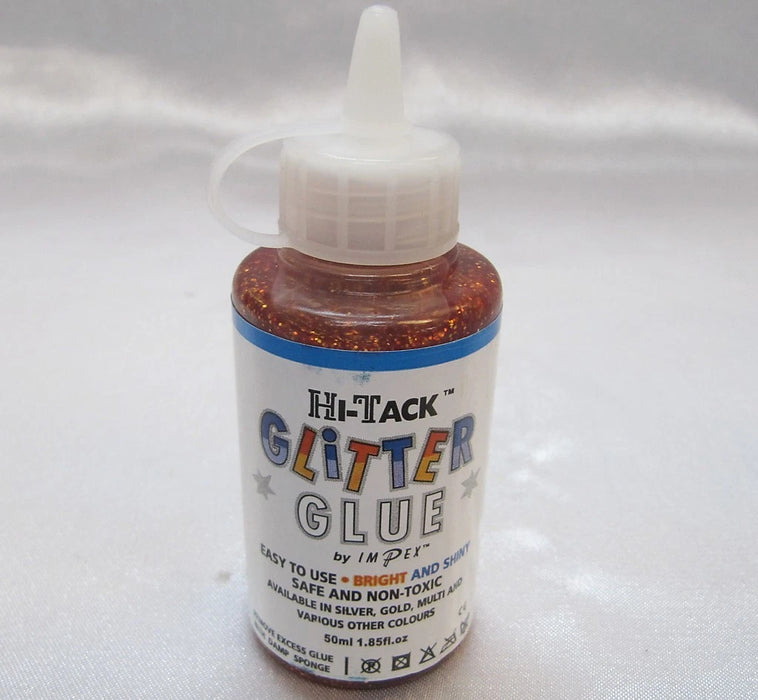 Hi-Tack Glitter Glue 50ml Red