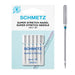 Schmetz Super Stretch needle packaging with a needle on a white background