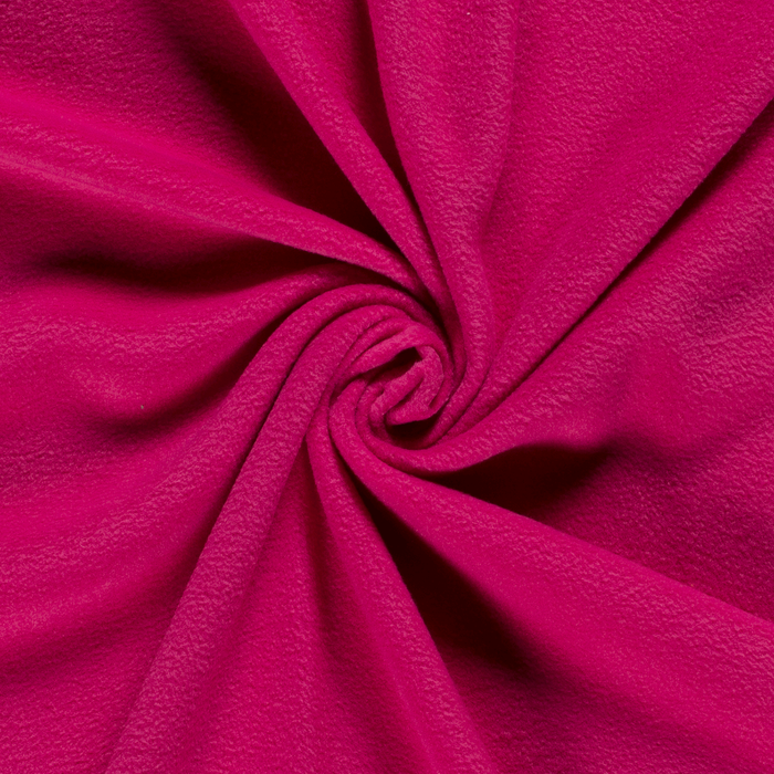 Plain Polar Fleece Fabric – Fuchsia, 145cm Wide, 250gsm