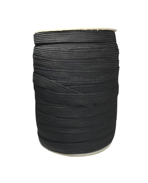 Woven Elastic Tape – Black or White, 7mm to 75mm