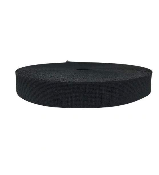 Woven Elastic Tape – Black or White, 7mm to 75mm
