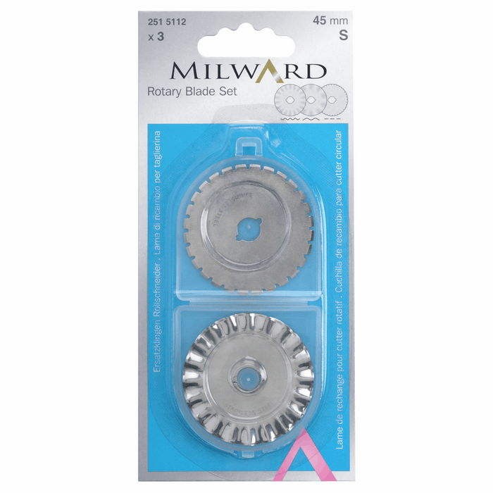 Rotary Blade Assortment: 45mm Diameter: 3 Pieces