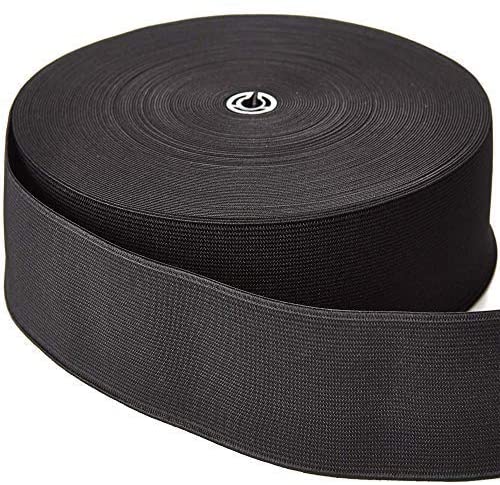 Woven Elastic Tape – Black or White, 7mm to 75mm