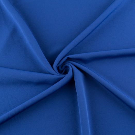 Soft Touch Polyester Crepe Blue