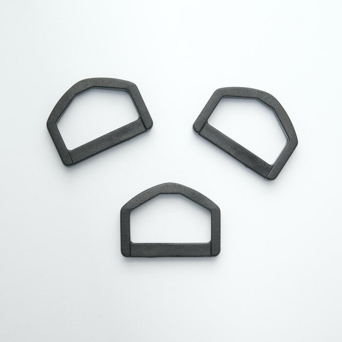 Plastic D-Ring Buckles, 10pcs, 25mm