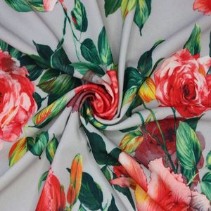 Floral Stretch Crepe