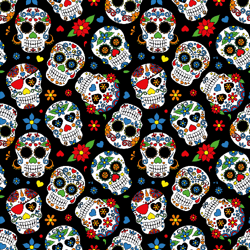 Halloween - Day of the Dead Mexican Skulls